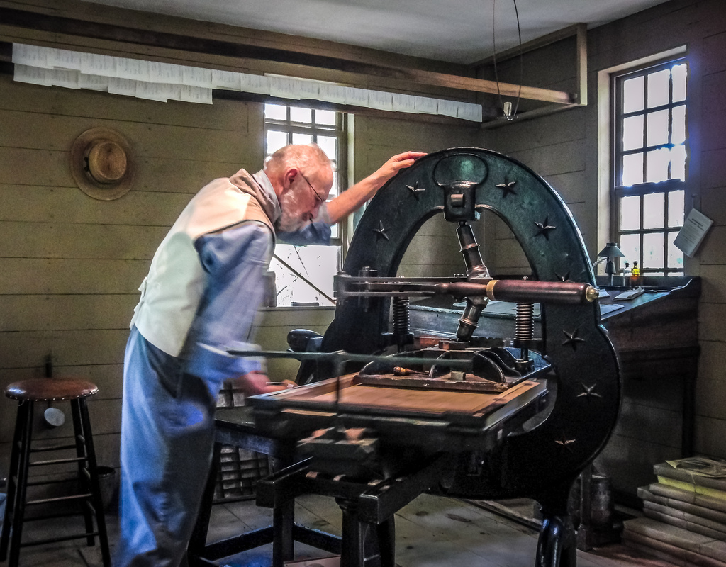 Livre numérique : Eric Harrison - Printing Press Demonstration