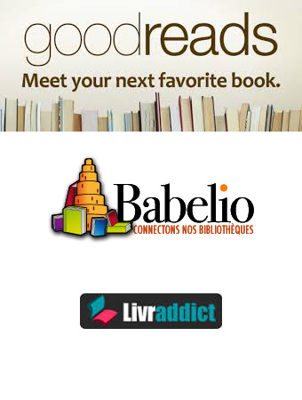 Goodreads- Babelio - Livraddict - logos
